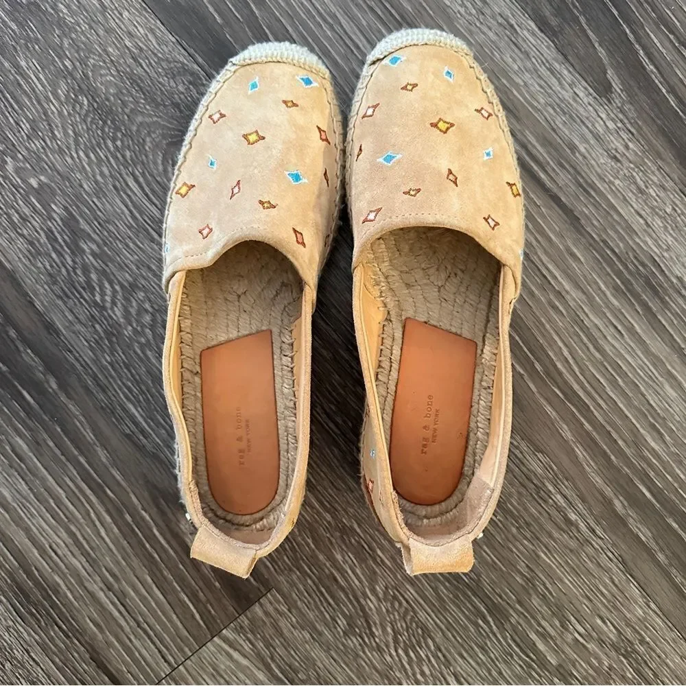 Rag & Bone Adria Embroidered Espadrille Flats